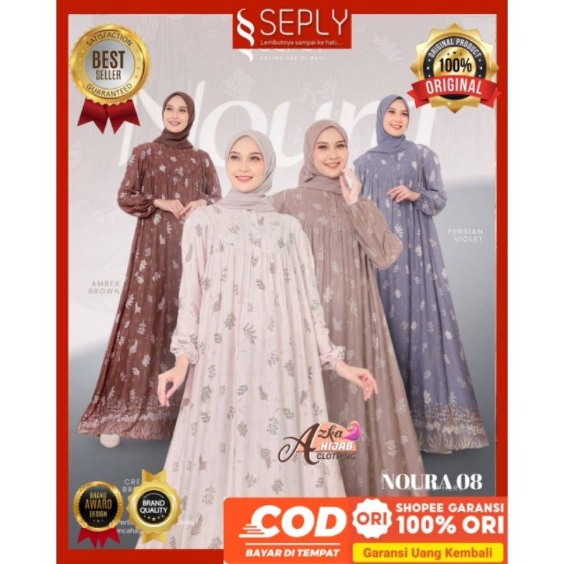 Seply Gamis Noura 08 Seply Original Baju Gamis Terbari 2025 - Baju Gamis Daily Premium - Baju Gamis 