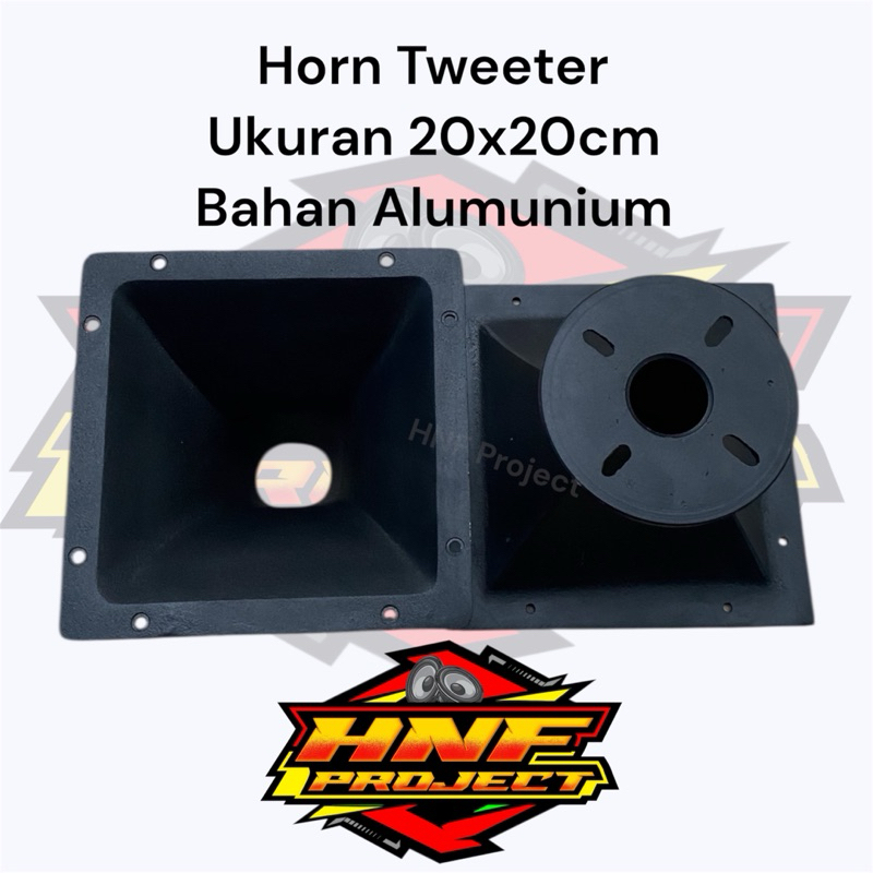 Horn Tweeter / Corong Tweeter Ukuran 20x20cm Bahan Alumunium