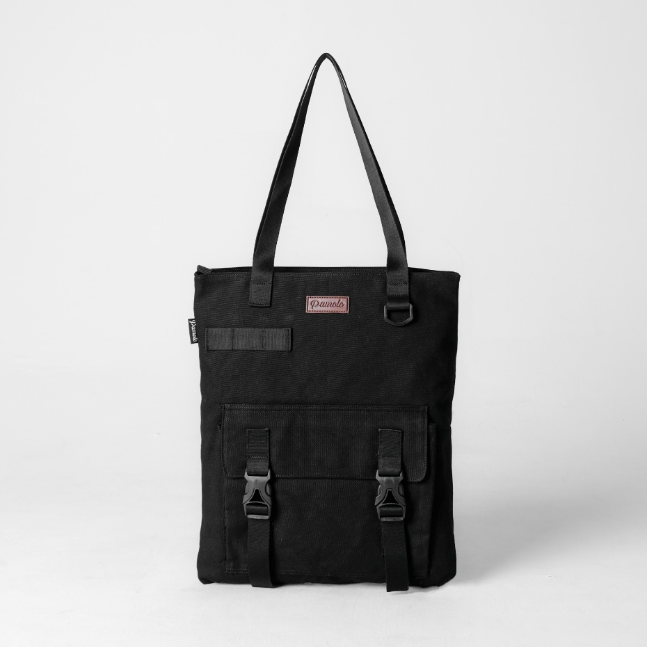 BESTPROMO Pamole - Totebag Kanvas Totebag Kerja Totebag Kuliah Penutup Resleting - Unisex - Yarra