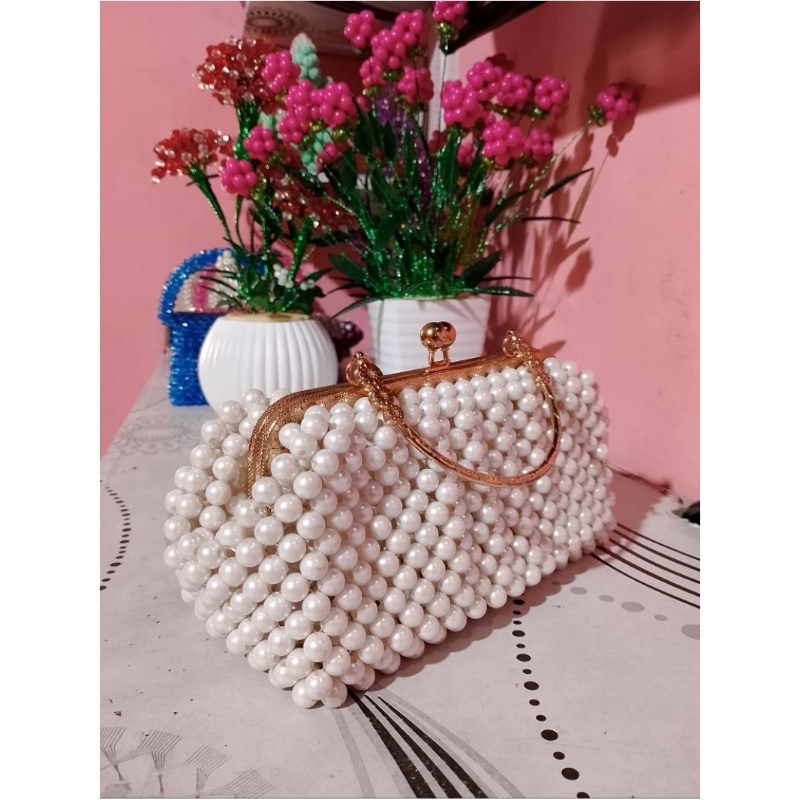 Tas Manik-manik/Beads pearl bag, Tas pesta,