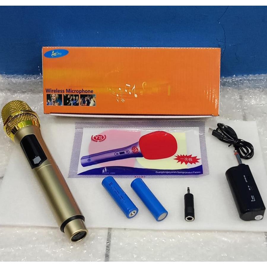 Mic Murah Wireless Mepro Mw-12A Mw 12A Baterai Bisa Cas