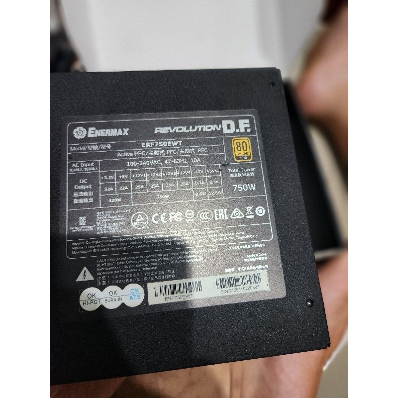 PSU enermax revolution D.F japan capacitor 750w