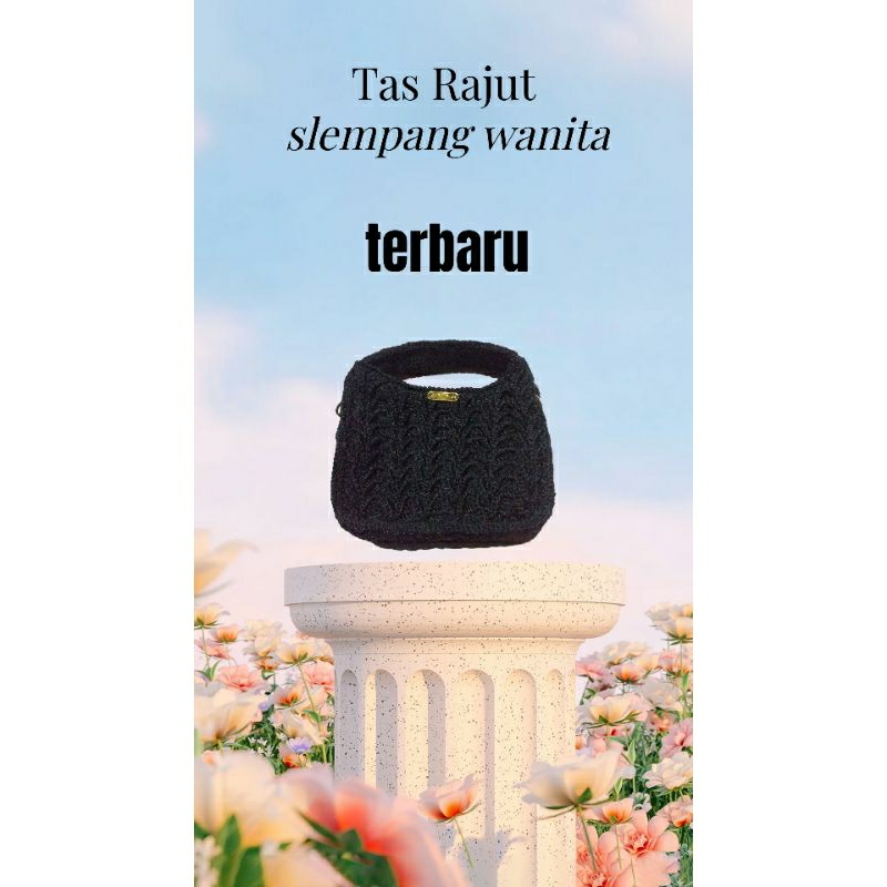 Tas Rajut Selempang Wanita "Elegansi Hitam