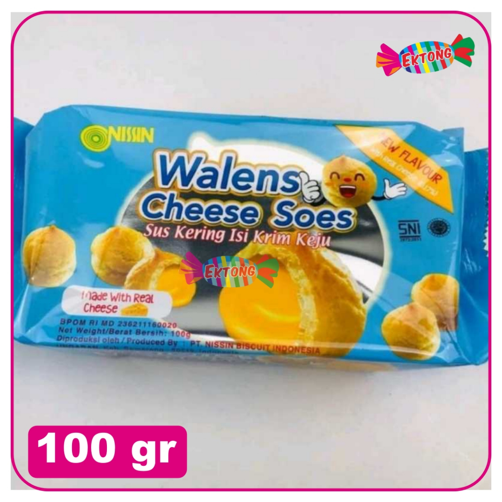 

NISSIN WALENS SOES CHEESE 100gr - Sus Kering isi Krim Keju