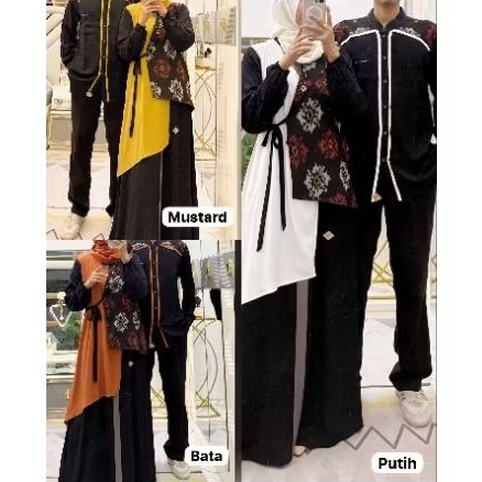 Set Couple Sophia Almas|| Sarimbit Keluarga By Anjani Sabilla Original Terbaru || Motif Set Couple S