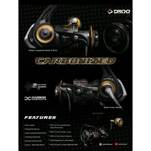 Reel Daido Carbonized 800,1000,2000