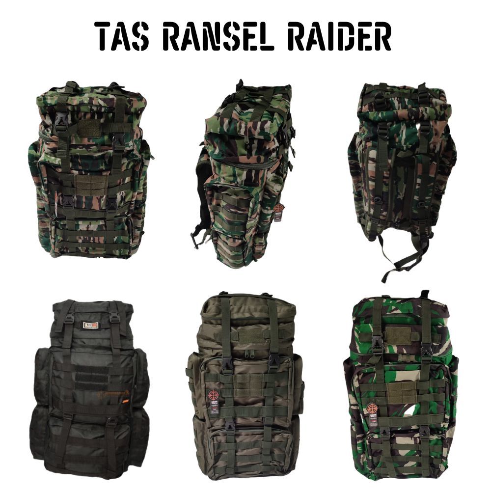 TERLARIS  Tas Ransel Punggung tas raider tas ransel army model jatah raider