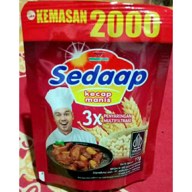 

✅LANGSUNG DIKIRIM,,,1pouch kecap manis sedaap 77gram