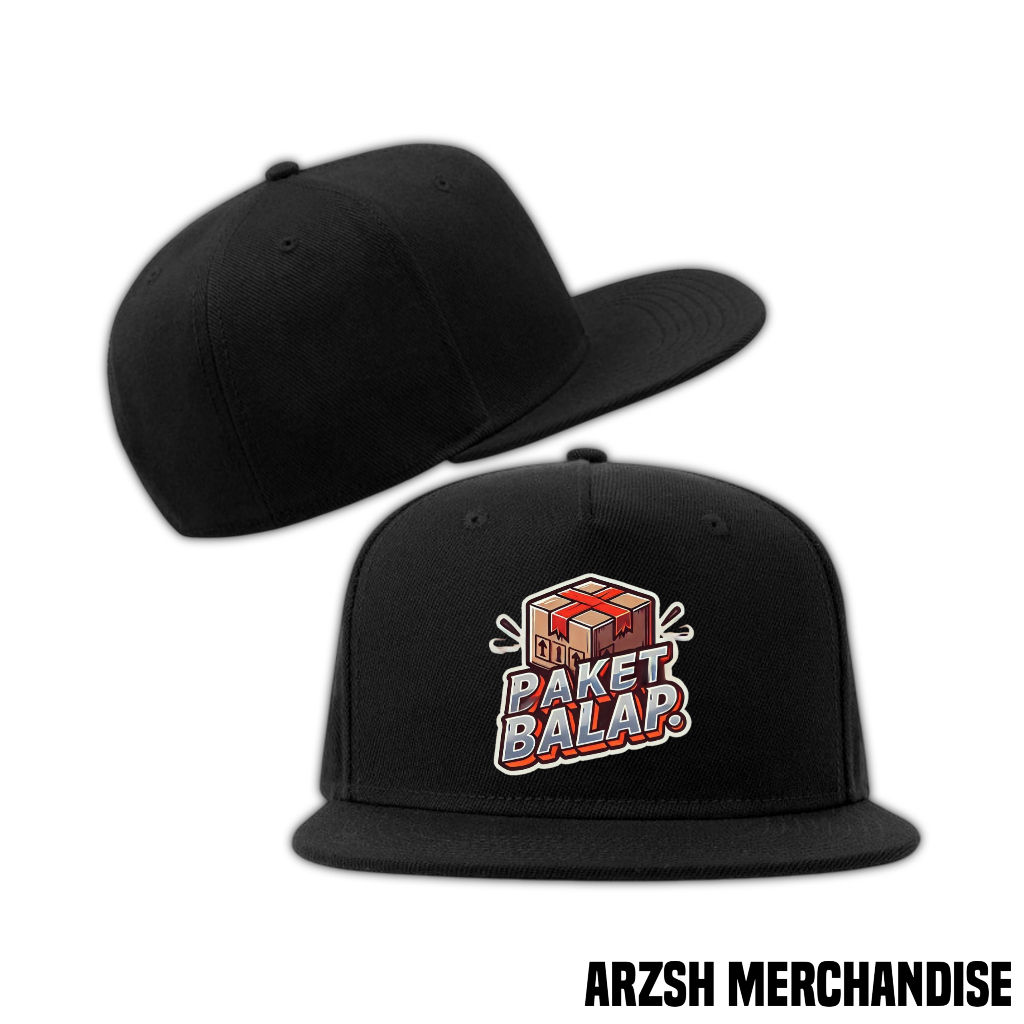 Topi Snapbak Paket Balap - Topi Snapback Distro Pria Wanita Dewasa - Topi Snapback Lidah Datar - Sna