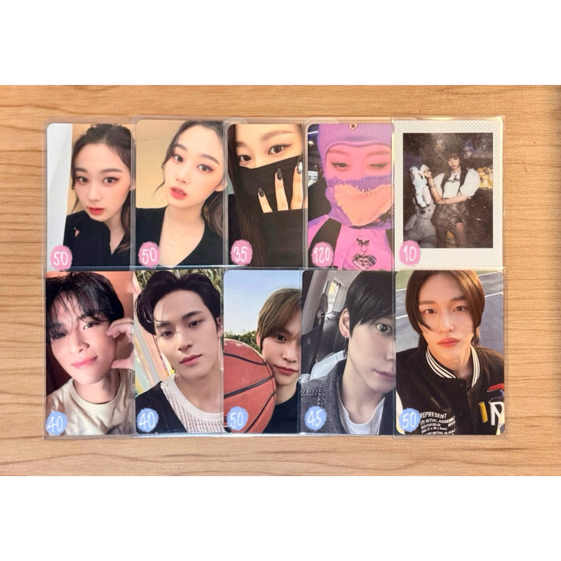 Giselle aespa Mingyu SEVENTEEN Eunseok Wonbin RIIZE Savage SGS Girls Wibu Lucky Card Set Maling Pola