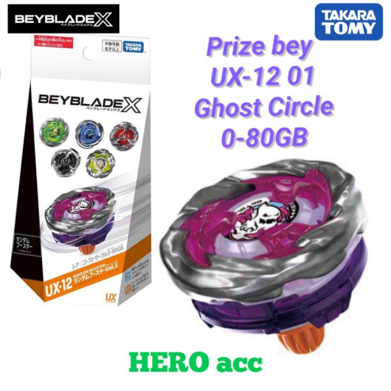 Beyblade X UX-12 01 Ghost Circle 0-80GB Original TAKARA TOMY