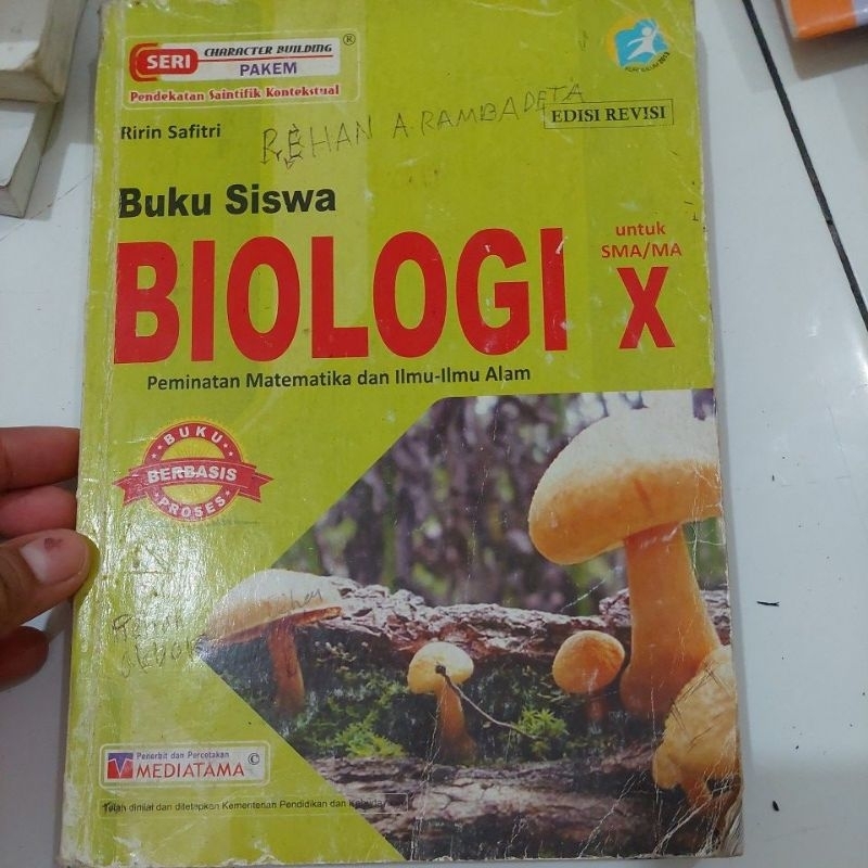 BUKU SISWA BIOLOGY UNTUK SMA/MA X