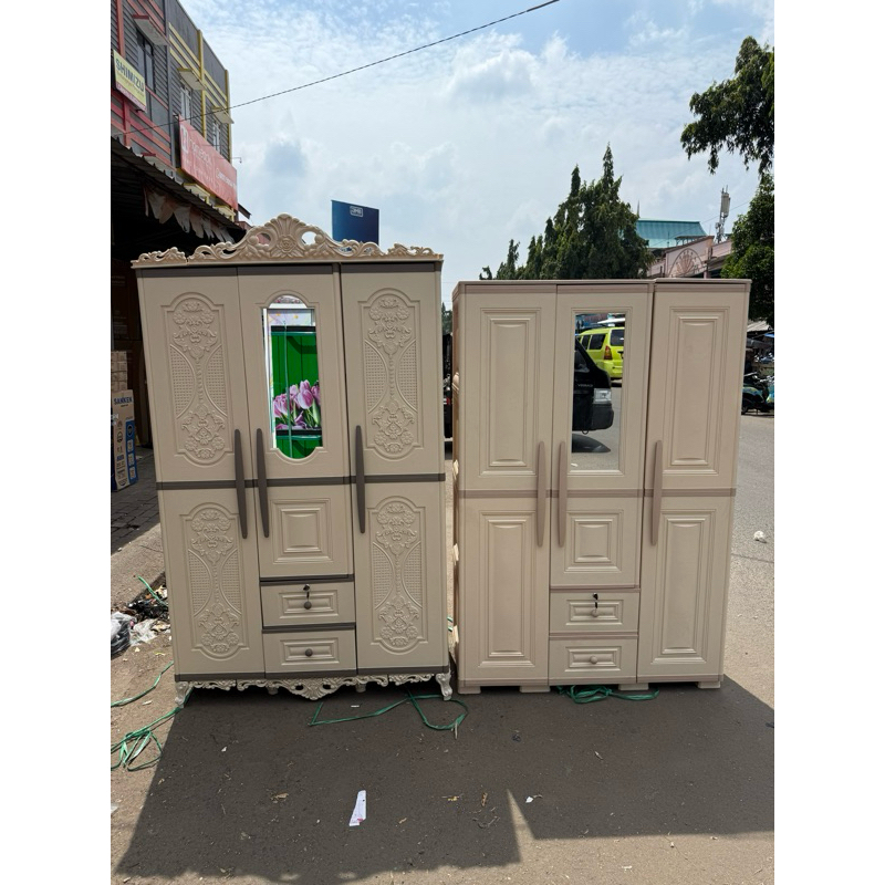LEMARI PAKAIAN PLASTIK OLYMPLAST OTC Clasik & MODERN 3 PINTU ukuran 120x53x183 dan 2 PINTU ukuran 80