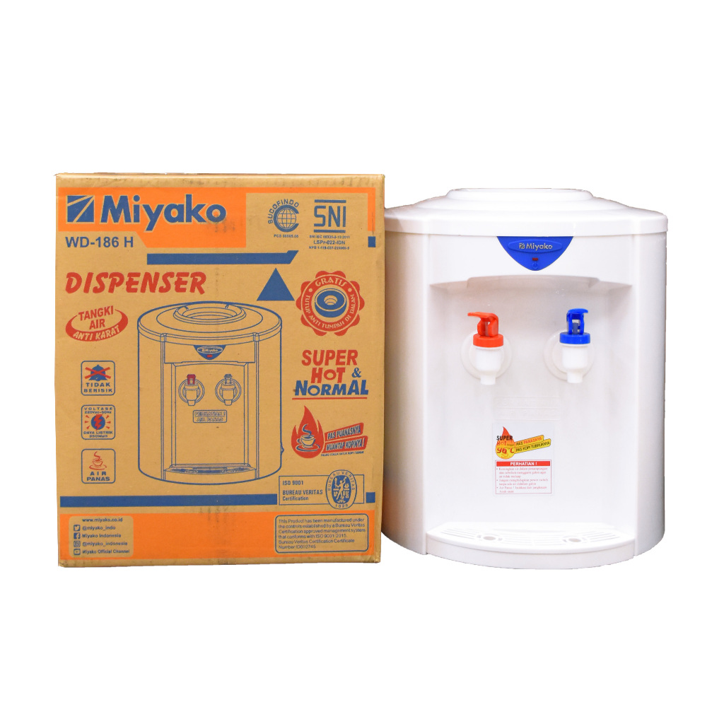 Dispenser Air Miyako Bulat Panas Super Hot & Normal Duduk Original