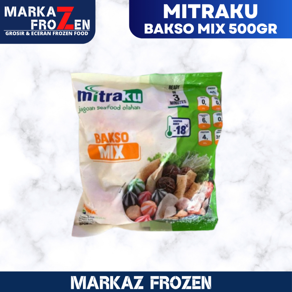 

MITRAKU SEAFOOD BAKSO MIX 500GR