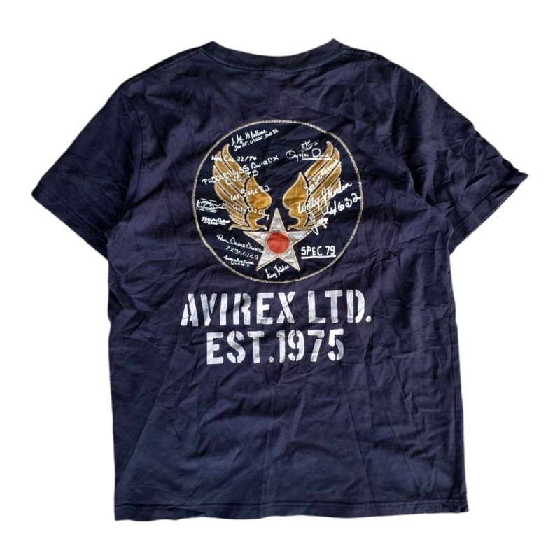 kaos oblong avirex usa big logo