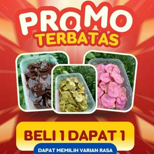 

KRIPIK PISANG PROMO TERBATAS!!! BELI 1 GRATIS 1