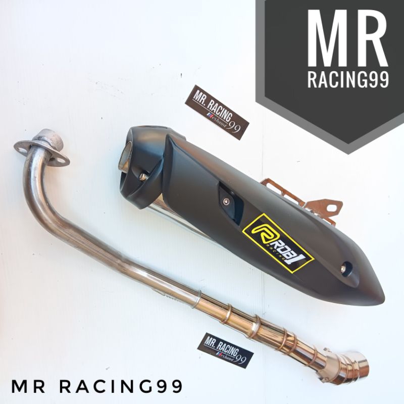 Knalpot Standar Racing Rob PnP Revo Fit - Revo Injeksi - Revo Absolute - Supra125 - Blade 110 Old - 