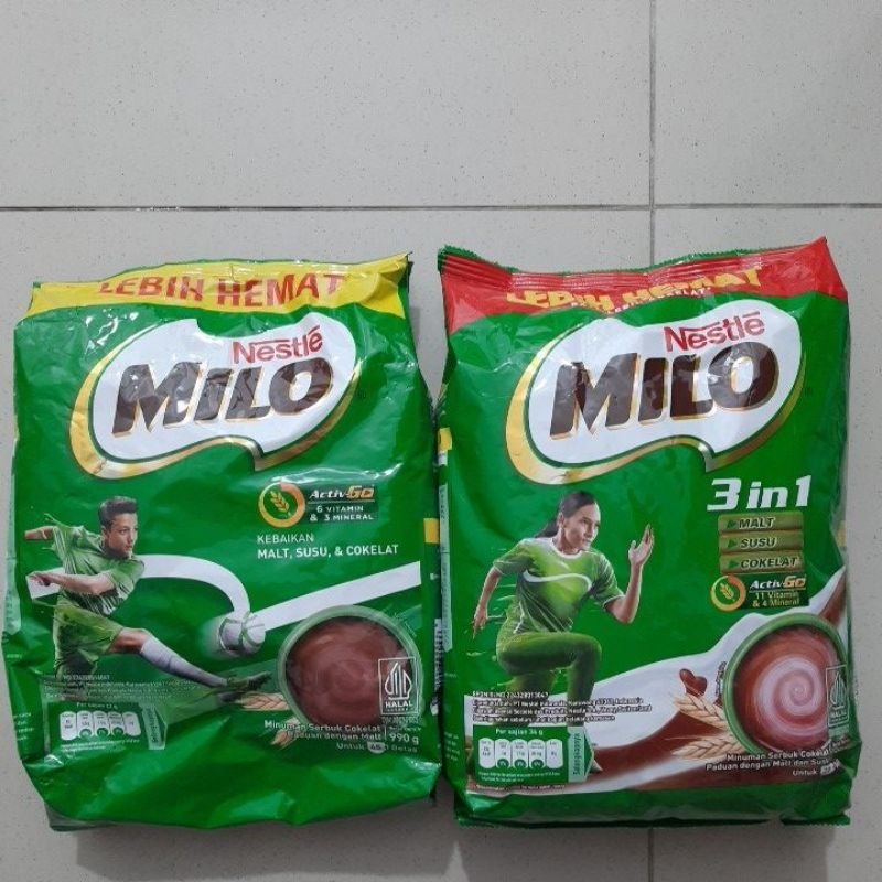 

EXP +/-MEI2026 Milo Activ Go 3in1 790-990gram Susu Bubuk Coklat