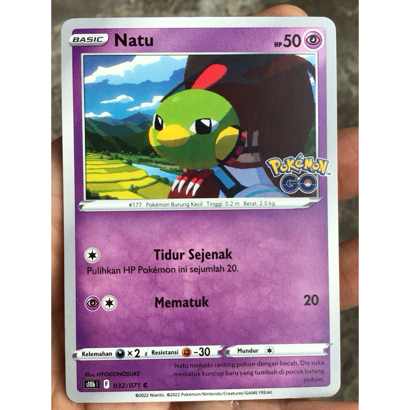 KARTU POKEMON GO NATU