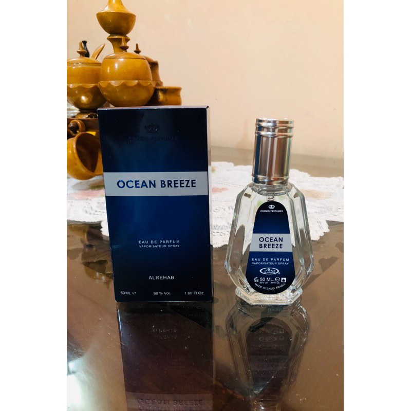 Al Rehab Alrehab Perfumes Parfum Minyak Wangi Arab Ocean Breeze Spray Mens Pria Laki Laki Non Alcoho