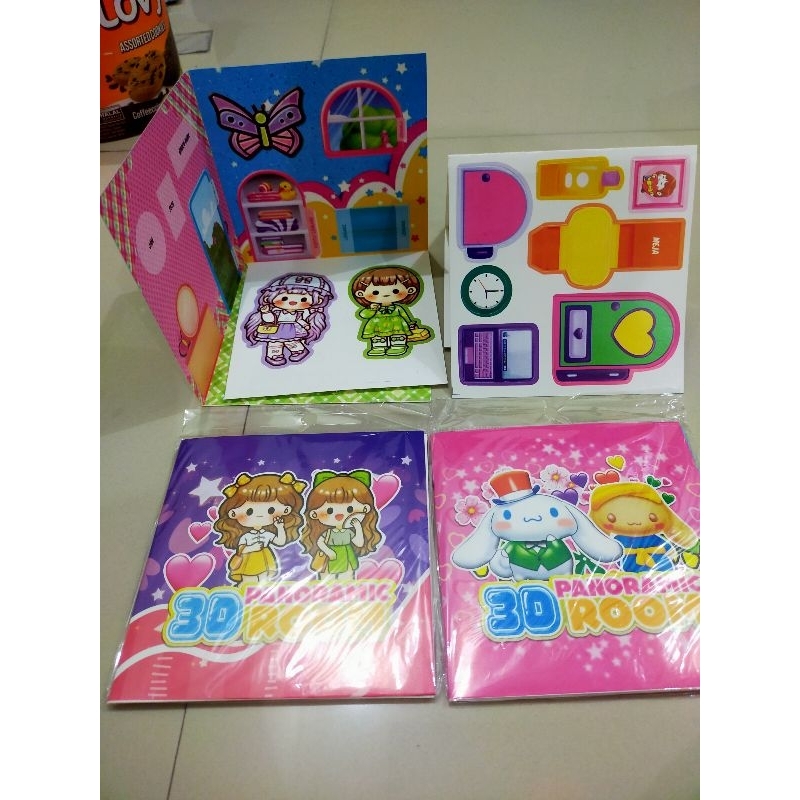 (1pcs)3D ROOM PANORAMIC Labubu Sanrio Momo➡️ deskripsi
