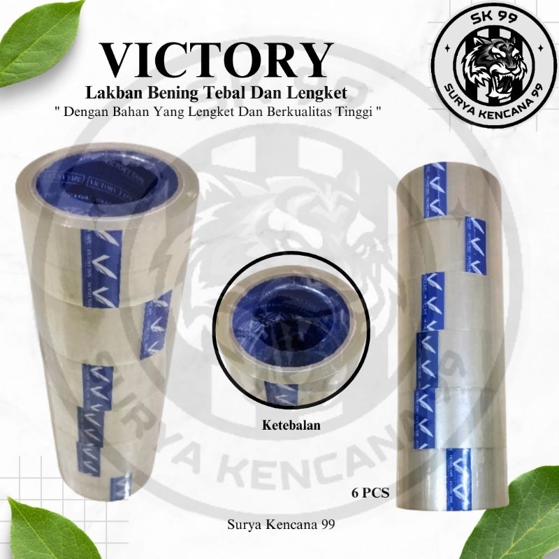 

1 Slop {6Pcs} Lakban Bening Packing 48mm x 90 Yard