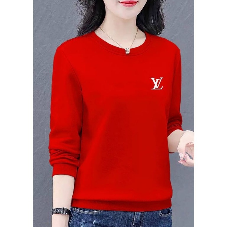 KODE K23K Out Fit wanita Sweater Premium Distro LV Fashion wanitasimple elegan