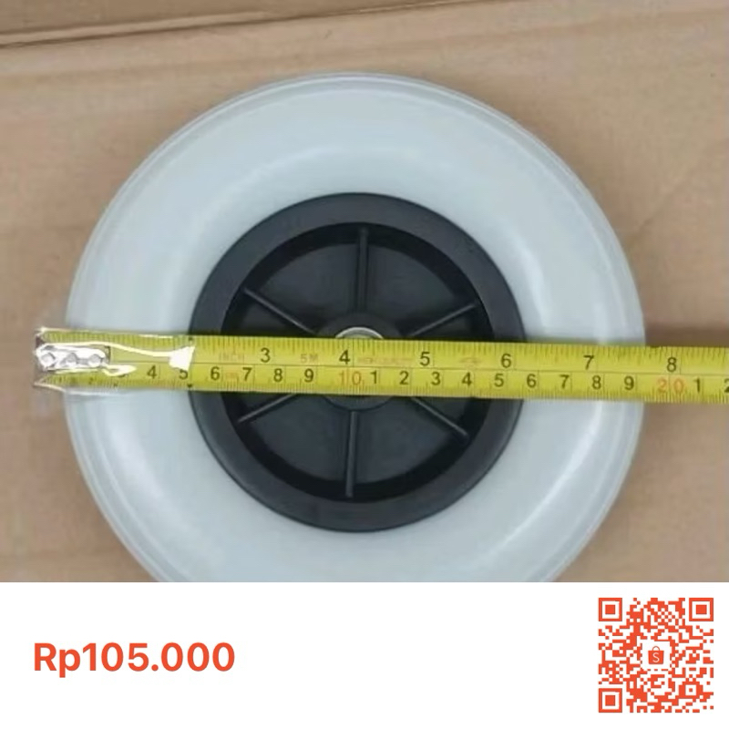 ban mati kursi roda depan elektrik uk 8 inc(20cm)