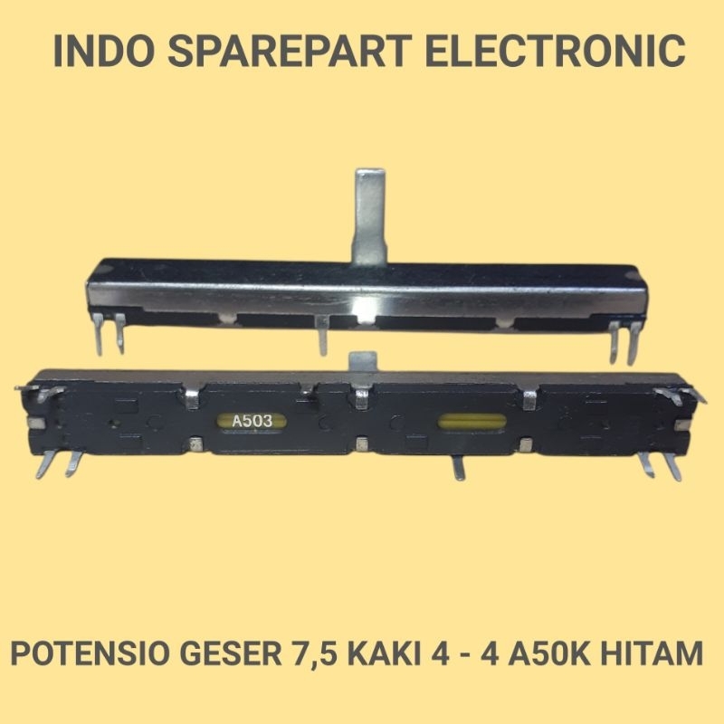 potensio geser 7,5 cm kaki 4-4 A50K