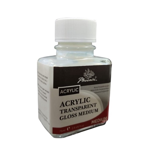 

KODE Q46C phoenix acrylic akrilik transparant gloss medium 75ml