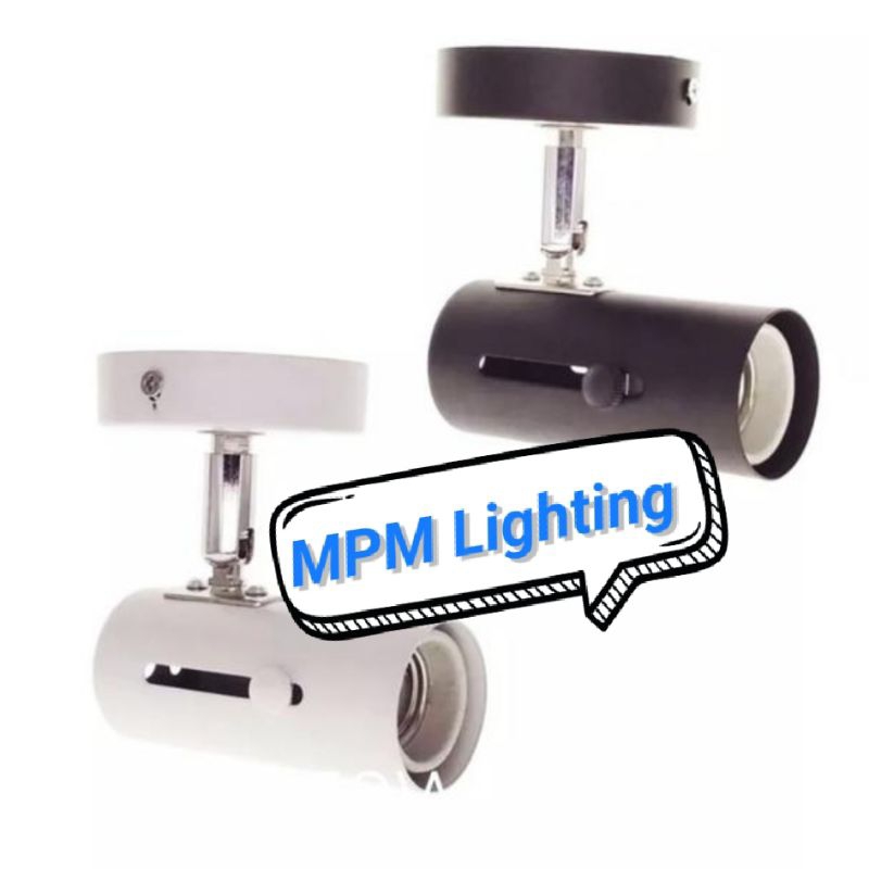Kap Lampu Spotlight Plafon Fitting E27 / Kap Sorot Tempel Plafon fitting E27