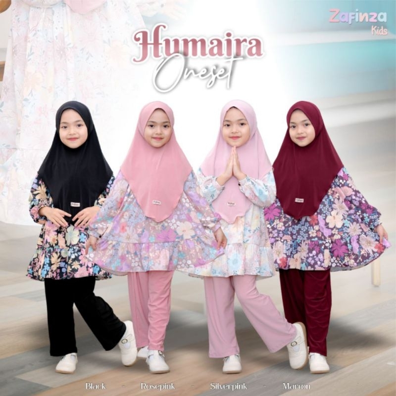 [ HUMAIRA ONESET ] By ZAFINZA setelan terbaru Elsa cantik toko baju anak Samarinda Humaira Oneset Se