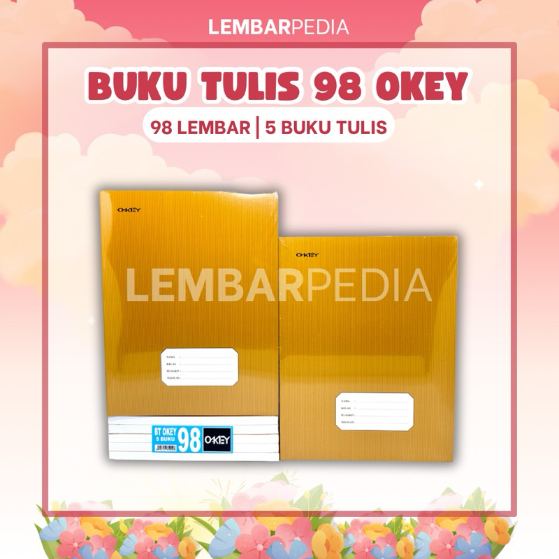 

Buku Tulis Okey 98 lembar - 5 Buku Tulis