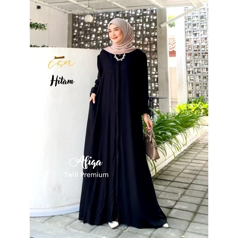 GAMIS TWILL TERBARU KEKINIAN/GAMIS UMROH POLOS HITAM PUTIH