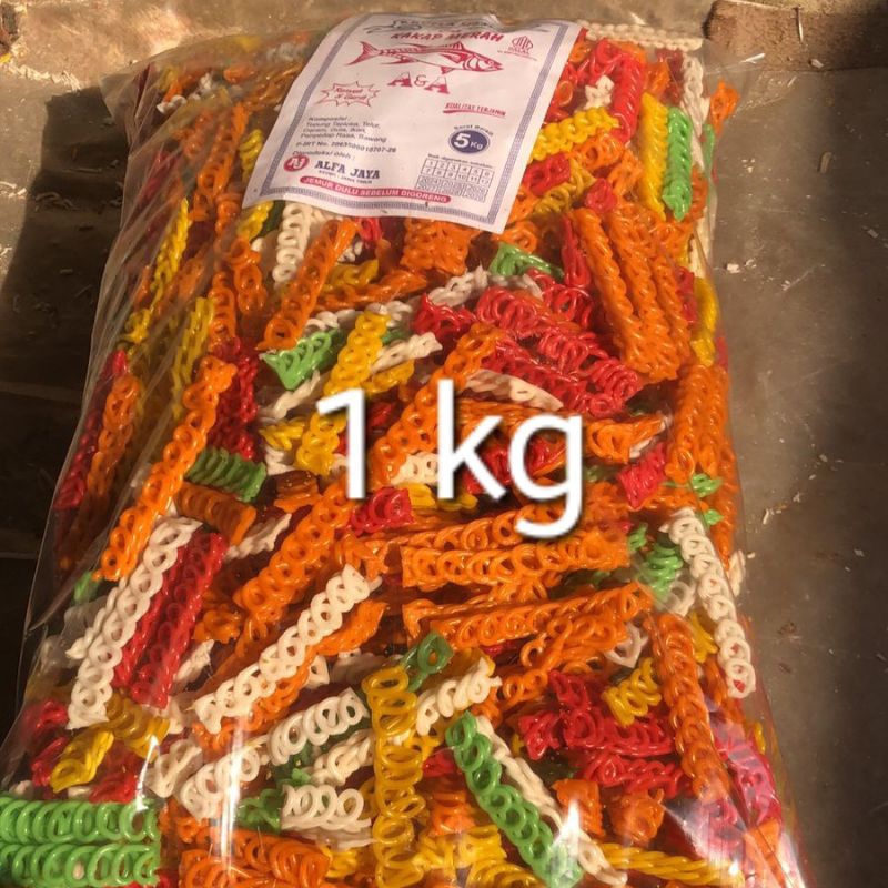 

kerupuk seblak, kerupuk mentah, kerupuk rantai, kerupuk