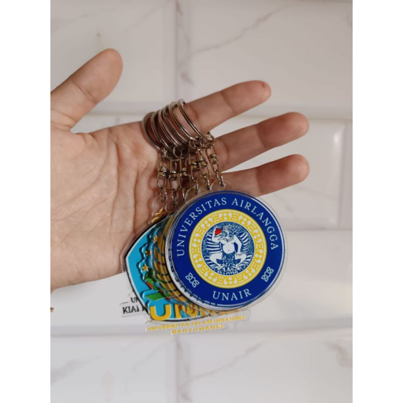 Gantungan Kunci Kampus / Gantungan Kunci Universitas /  Ganci Kampus Unair Unesa UM Unej Polije Poli
