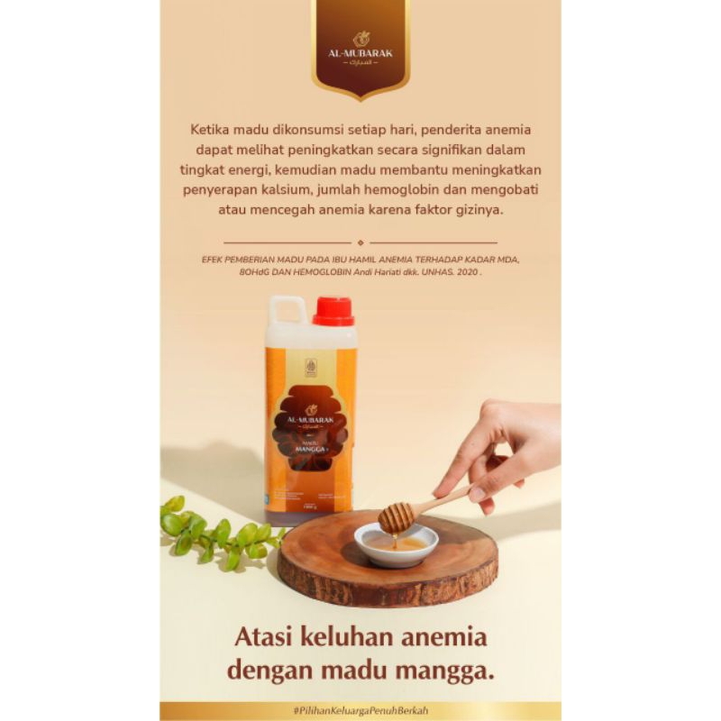 

MADU ALMUBARAK || ORIGINAL || RAW HONEY || BPOM RI || MADU MANGGA || ANEMIA