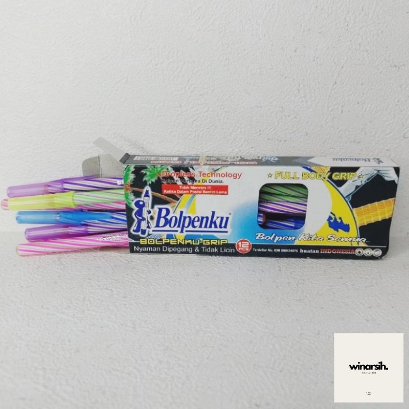 

pulpen bolpoint merk bolpenku full body grip