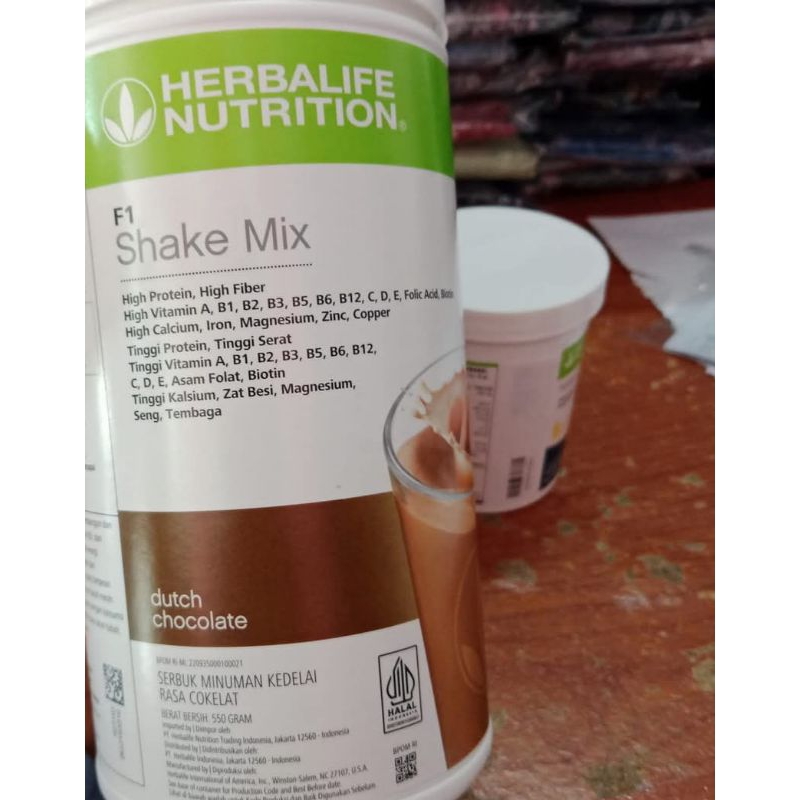 Herbalife lite Shake Mix rasa susu dutch chocholate 100% Herbalife Original