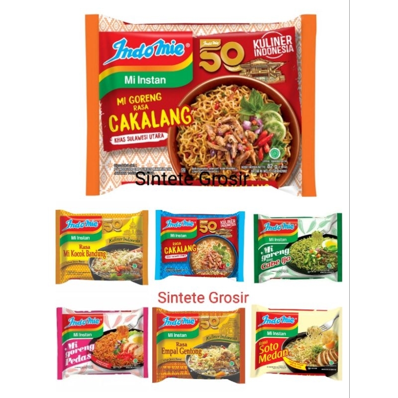 

Indomie Selera Nusantara Mie Cakalang Empal Gentong Mi Kocok Bandung Soto Medan Soto Banjar Kuit Mie Goreng Pedas Goreng Cabe Ijo