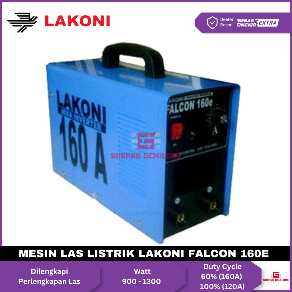 Mesin Las Listrik Travo Welding Inverter 1300 Watt Lakoni Falcon 160E