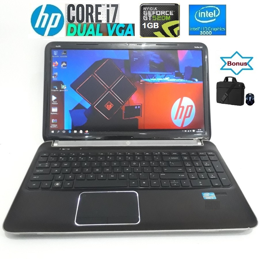 LAPTOP HP CORE I7 RAM 16GB HARDIS 500GB