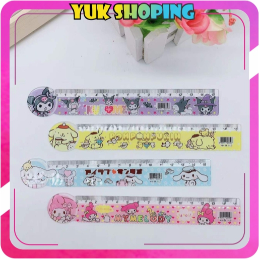 

✧YUKSHOPING✧ Penggaris 15cm Cute Ruler Lucu Harga Termurah Ruler karakter Lengkap Best Quality S143