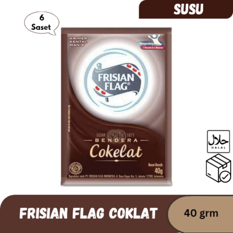 

SUSU FRISIAN FLAG COKLAT SASET ISI 6 RC
