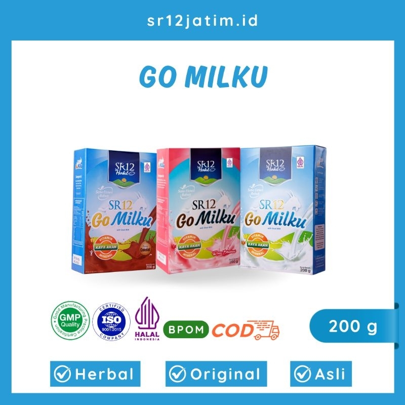 

Go Milku SR12 - Susu Kambing Etawa Premium Penambah Berat Badan 200 g Paket Nutrisi Aman Bumil Busui