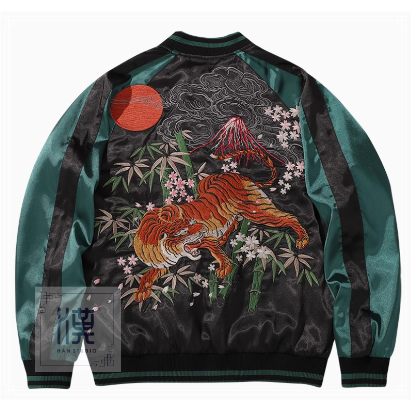 ONIDENIM SUKAJAN JAKET TIGER JACKET MACAN HIJAU GREEN