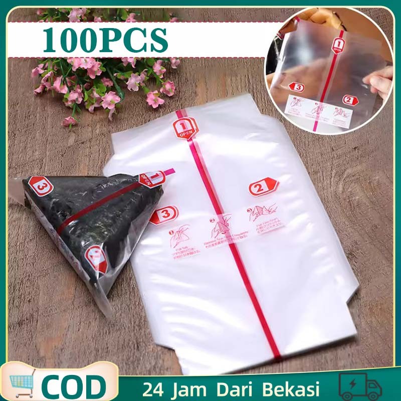 100pcs Onigiri Wrapper Bungkus Onigiri Nori Bungkus Onigiri Nori Wraper