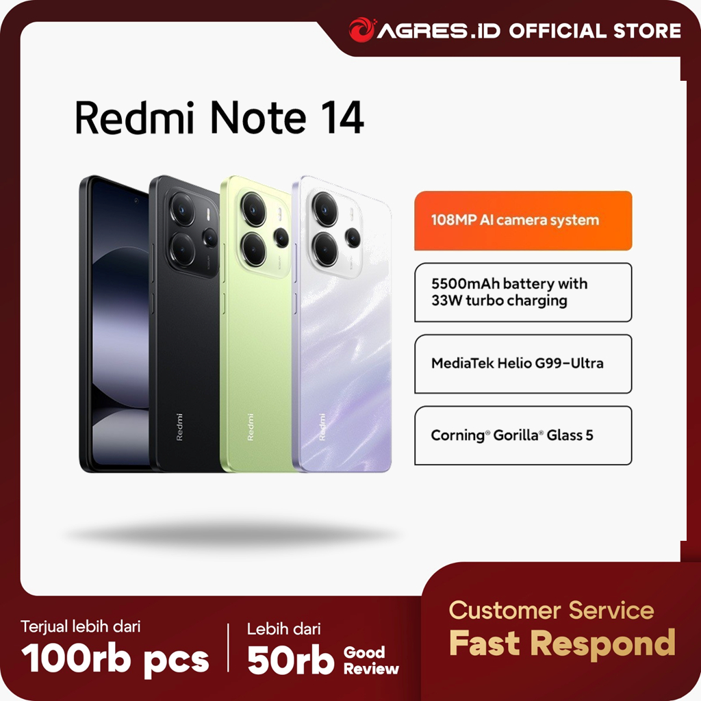 XIAOMI REDMI NOTE 14 4G 8GB 128GB - 8GB 256GB LIME GREEN