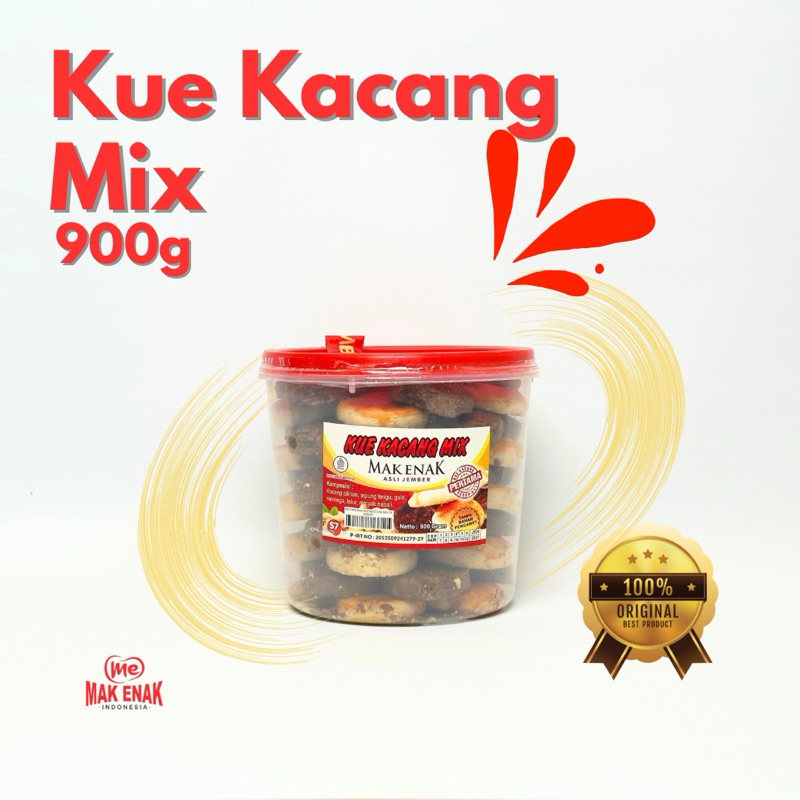 

KUE KACANG MIX 900 GRAM - MAK ENAK ASLI JEMBER OFFICIAL STORE